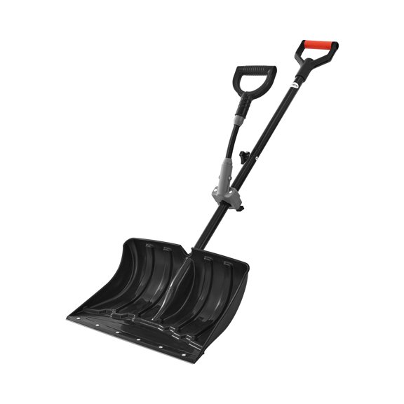 VEVOR Snow Shovel for Driveway, 18 in Wide Plastic Snow Shovel with Assist D-shaped Handles, Non Slip Grip, Large Capacity Snowplow Shovels, Lightweight Snows Removal Tool for Garden Car Camping
