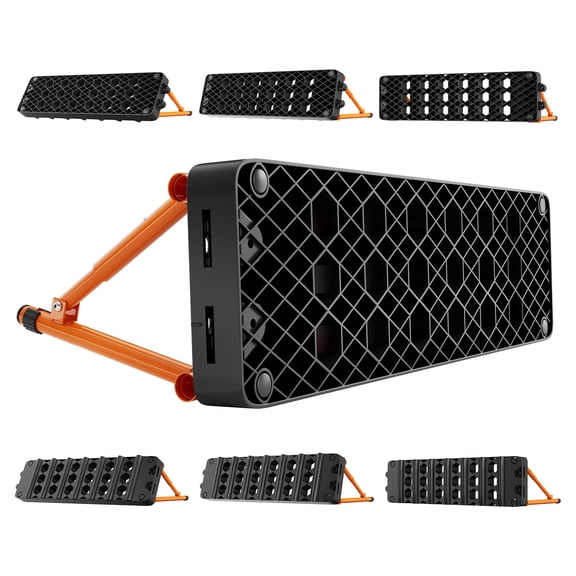 VEVOR Soccer Rebounder Board, 37.4 x 9.8 in Portable Soccer Rebound Wall, Dual Surface Sports Kick Back Trainer, 3 Adjustable Angles, Easy Setup Ball Practice Equipment for Passing & Reaction Skills