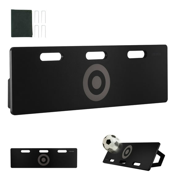 VEVOR Soccer Rebounder Board, 40"X12" Portable Soccer Wall with 2 Angles Rebound, Foldable HDPE Kickback Rebound Board, Soccer Training Equipment for Kids and Adults, Passing & Shooting Practice