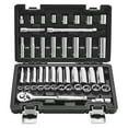 thumbnail image 1 of VEVOR Socket Set, 44 Pieces, 3/8 inch Drive Socket and Ratchet Set, SAE and Metric, Deep and Shallow, Mechanic Tool Kit with Accessories and Storage Case, CR-V Alloy Steel, for Automotive Repair, 1 of 9