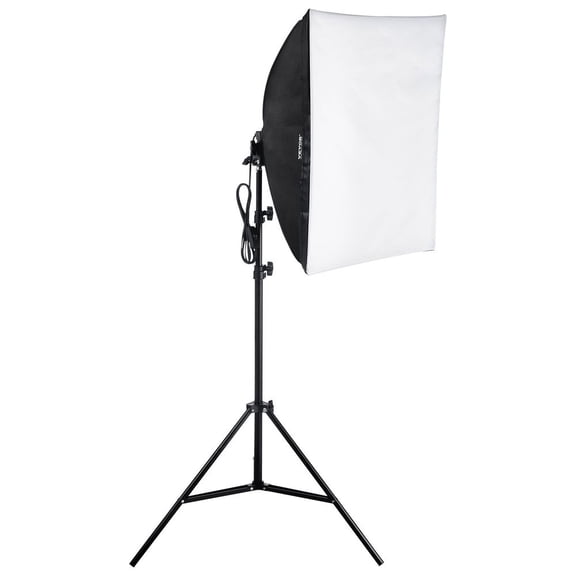 VEVOR Softbox Lighting Kit 24 in x 24 in 30W 5500K LED Bulbs Adjustable Stand