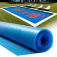 thumbnail image 1 of VEVOR Solar Pool Cover, 36x18ft Rectangle Pool Bubble Cover, 8 Mil Pools Solar Blanket with Bubble & PE Material, Daytime Heat Absorption, Nighttime Heat Retention, Heat Retaining Solars Covers, Blue, 1 of 9