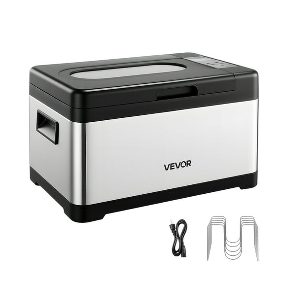 VEVOR Sous Vide Cooker, 800W Sous-Vide Machine, Suveed Cooking Machine with LED Digital Display, Glass Lid, Precise Temperature & Timer Control, for Family & Friends, All-in-One Sous Vide Pot