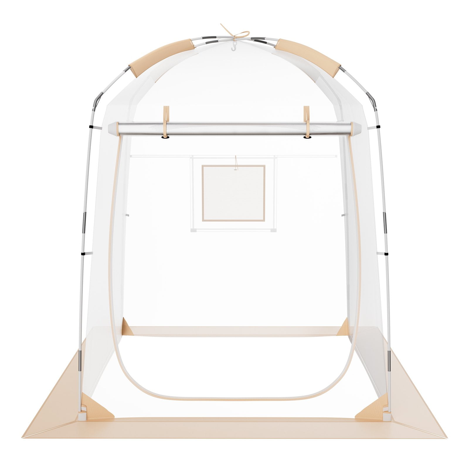 Solo White PVC Camping Bubble Tent with Carry Bag