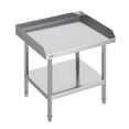 thumbnail image 1 of VEVOR Stainless Steel Work Table, 24 x 28 x 26 Inch Commercial Food Prep Worktable, 3-Sided Backsplash Heavy Duty Prep Worktable, Metal Work Table with Adjustable Height for Restaurant Home Hotel, 1 of 9