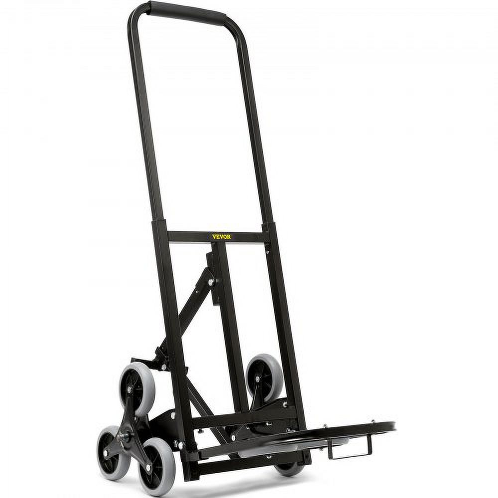 VEVOR Stair Climbing Hand Truck, HeavyDuty Hand Cart Dolly 375 lbs Load Capacity, Foldable