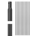 thumbnail image 1 of VEVOR Staircase Balusters 11 Pack, 44 Inch Durable Carbon Steel Stair Balusters, 0.5 Inch Indoor Square Metal Spindle Railing, Corrosion-Proof Hollow Deck Railing with Pre-Drilled Holes, Matte Black, 1 of 9