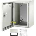 thumbnail image 1 of VEVOR Steel Electrical Box 12"x 8"x 8" Electrical Enclosure Box, Carbon Steel Hinged Junction Box, IP65 Weatherproof Metal Box, Wall-Mounted Electronic Equipment Enclosure Box with Mounting Plate, 1 of 10