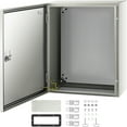 thumbnail image 1 of VEVOR Steel Electrical Box 20"x 16"x 8" Electrical Enclosure Box, Carbon Steel Hinged Junction Box, IP65 Weatherproof Metal Box Wall-Mounted Electronic Equipment Enclosure Box with Mounting Plate, 1 of 10