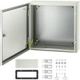 thumbnail image 1 of VEVOR Steel Electrical Box 20"x 20"x 6" Electrical Enclosure Box, Carbon Steel Hinged Junction Box, IP65 Weatherproof Metal Box Wall-Mounted Electronic Equipment Enclosure Box with Mounting Plate, 1 of 10