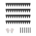 thumbnail image 1 of VEVOR Steel Landscape Edging, 4 Packs 40 x 6 in Rust-Resistant Metal Landscape Edging, Bendable Garden Edging Border, Heavy Duty Lawn Edging, Easy-to-Install, Flower Bed Yard Pathway Divider Black, 1 of 9