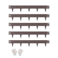 thumbnail image 1 of VEVOR Steel Landscape Edging, 5 Packs 39 x 3 in Rust-Resistant Metal Landscape Edging, Bendable Garden Edging Border, Heavy Duty Lawn Edging, Easy-to-Install, Flower Bed Yard Pathway Divider Brown, 1 of 9