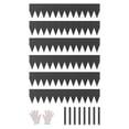thumbnail image 1 of VEVOR Steel Landscape Edging, 6 Packs 40 x 8 in Rust-Resistant Metal Landscape Edging, Bendable Garden Edging Border, Heavy Duty Lawn Edging, Easy-to-Install, Flower Bed Yard Pathway Divider Black, 1 of 9