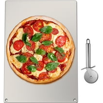 VEVOR Steel Pizza Stone, 14.2" x 20" x 0.2", A36 Steel Baking Steel Pizza Stone for Oven and Grill, Large Size Steel Pizza Pan with 20x Higher Conductivity for Pizza & Bread Baking Indoor & Outdoor