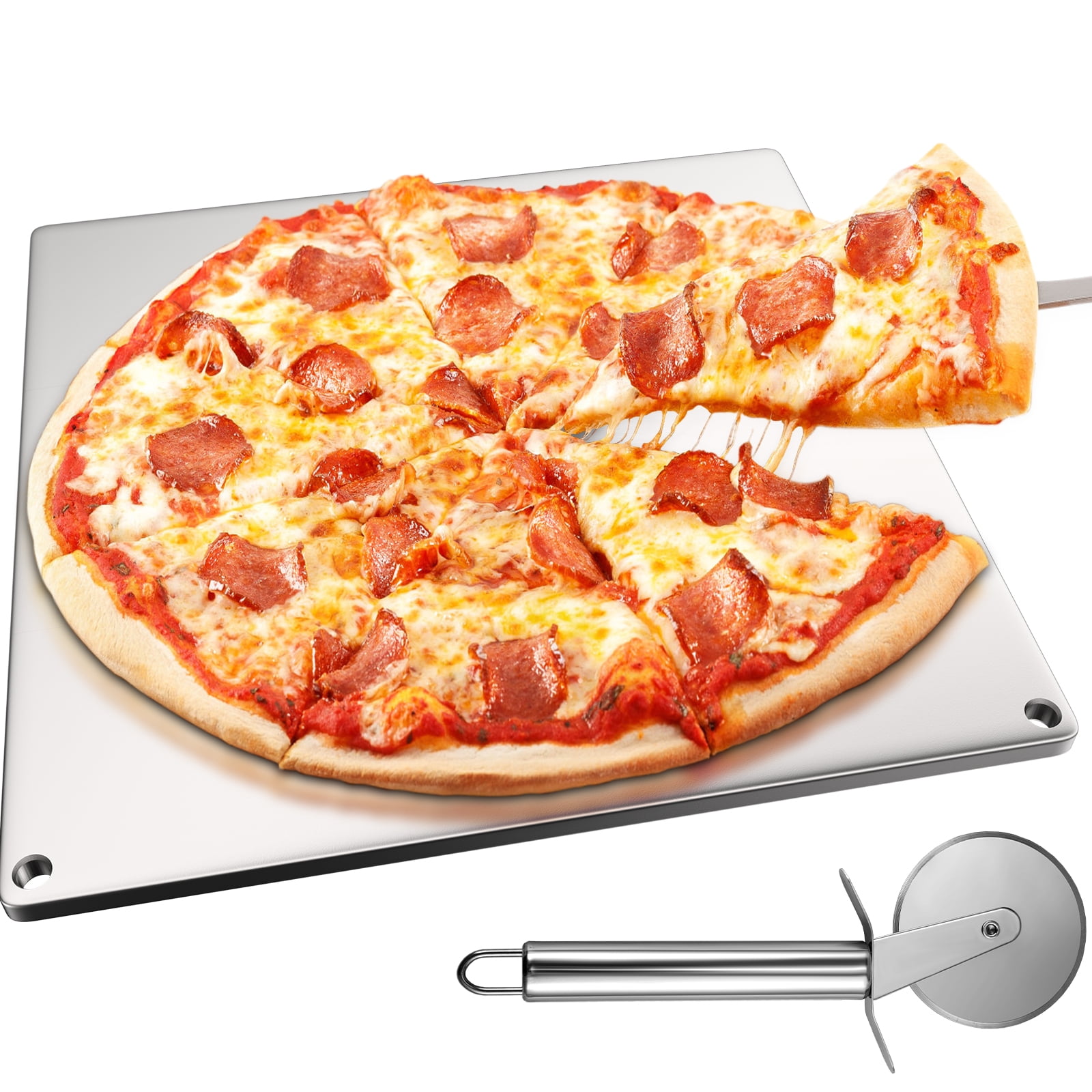 1/2 Steel Pizza Baking Plate, Seasoned!! 16 x 20 x 1/2 Thick