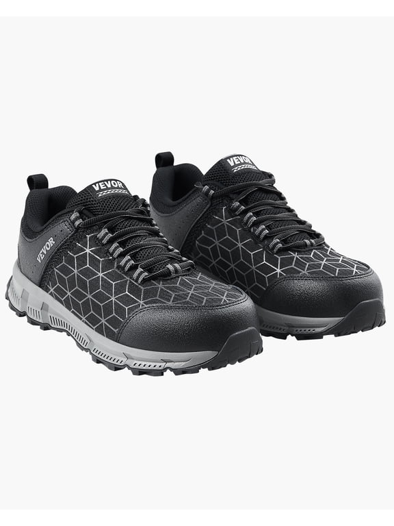 Steel Toe Shoes for Men, US Size 11 Wide, Men’s Cushion Sport Safety Toe Athletic Work Shoe, Indestructible Safety Sneakers Lightweight,Breathable Industry Construction Work Shoes, Black