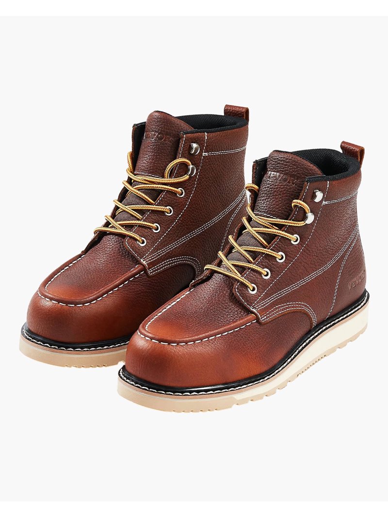 VEVOR Steel Toe Work Boots, US Size 10, Waterproof Moc Toe  display picture 2