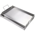 thumbnail image 1 of VEVOR Stove Top Griddle, 23.5"x16" Pre-Seasoned Stainless Steel Griddle, Rectangular Double Burner Griddle Pan, Non-Stick Family Pan Cookware with Handles and Oil Groove, 1 of 9