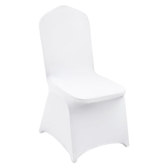 VEVOR Stretch Spandex Folding Chair Covers, Universal Fitted Chair Cover, Removable Washable Protective Slipcovers, for Wedding, Holiday, Banquet, Party, Celebration, Dining (30PCS White)