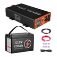 Sump Pump Battery Bundle, 2000W, Backup System with 100 Ah LiFePO4 ...
