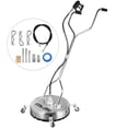 thumbnail image 1 of VEVOR Surface Cleaner 20 inch Flat Surface Cleaner for Pressure Washer 4000psi Pressure with 3/8 Quick Connector Surface Cleaner W/Casters 10.5GPM Stainless Steel Rotating Rod & 3 Nozzle for Patio, 1 of 10