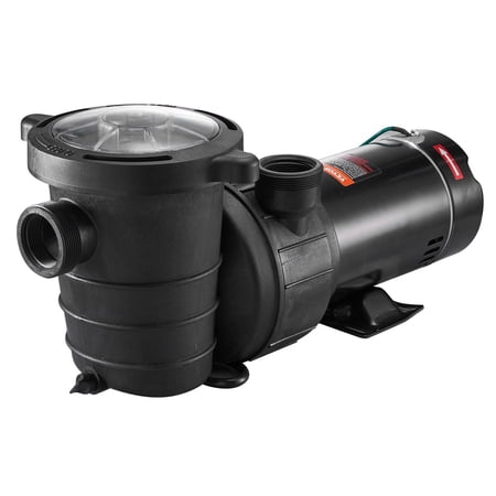 VEVOR Swimming Pool Pump 1.5HP 115V 1100W, Single Speed Pumps for Above Ground, Powerful Pool Pumps with Strainer Filter Basket, 5280 GPH Max. Flow, Certification of ETL for Security