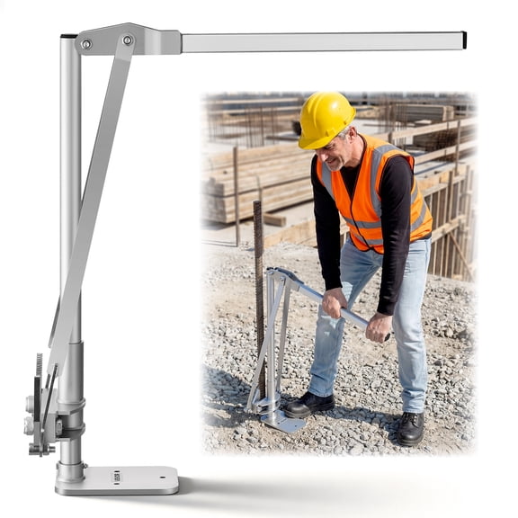 VEVOR T Post Puller, 3.54 in Max Clamping Width, Heavy-Duty Steel Jaw Grip, Powder-Coated Finish, Easy to Store, Labor-Saving Fence T-Post Remover Tool for Rebar Stakes, Wood Stakes, and Road Signs