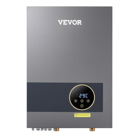 VEVOR Tankless Electric Water Heater, 36kW Instant Hot Water Heater Under Sink, On Demand for Bathroom, Kitchen, Office with LCD Touch Screen, Child Security Lock ,Space-Saving, 240V