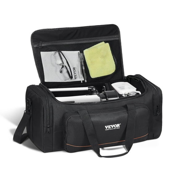 VEVOR Telescope Case, 22 in, Telescope Storage Bag with Fixed Buckles, Multi-Pocket & Detachable Divider for Telescope, Shock-Absorbent Telescope Carrying Case to Easily Secure Optical Tube & Tripod