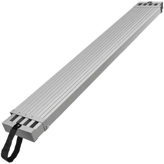 Telescoping Aluminum Work Plank, 6-9 Feet 500lbs Capacity, 12.5 inch Width Aluminum Scaffold Plank,Extension Staging Plank with Skid-Proof Platform Scaffold Ladder Accessory