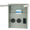 thumbnail image 1 of VEVOR Temporary Power Outlet Panel, 125/250V, RV Power Outlet Box with a 20/30/50 Amp Receptacle Installed, NEMA 14-50R / NEMA TT-30R / 15A GFCI for RV Camper Trailer Motorhome, 1 of 9