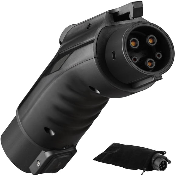 VEVOR Tesla to J1772 Charging Adapter, Max 48 Amp 240V, J1772 EVs Charger Adapter, with IP65 Storage Bag Anti-Drop Lock, for Tesla High Powered Wall Connector, Destination Charger and Mobile Connecto