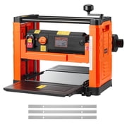 VEVOR Thickness Planer,Two Speed, 13-Inch Width Worktable Power Benchtop Planer, Three-Blade, 2000W 23500 RPM Powerful Motor, Dual Rollers, Over Protection, Woodworking for Hard & Soft Wood Material
