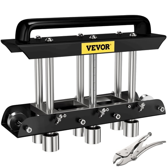 VEVOR Three-Station Edge Roller Quick Adjustable 0-90° Steel Cutting Hand Tool