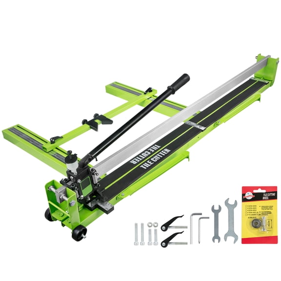 VEVOR Tile Cutter 47 inch, Manual Tile Cutter All-Steel Frame,Tile Cutting Machine with Laser Guide and Bonus Spare Cutter,Tile Cutter Hand Tool for Precision Cutting Porcelain Ceramic Floor Tiles