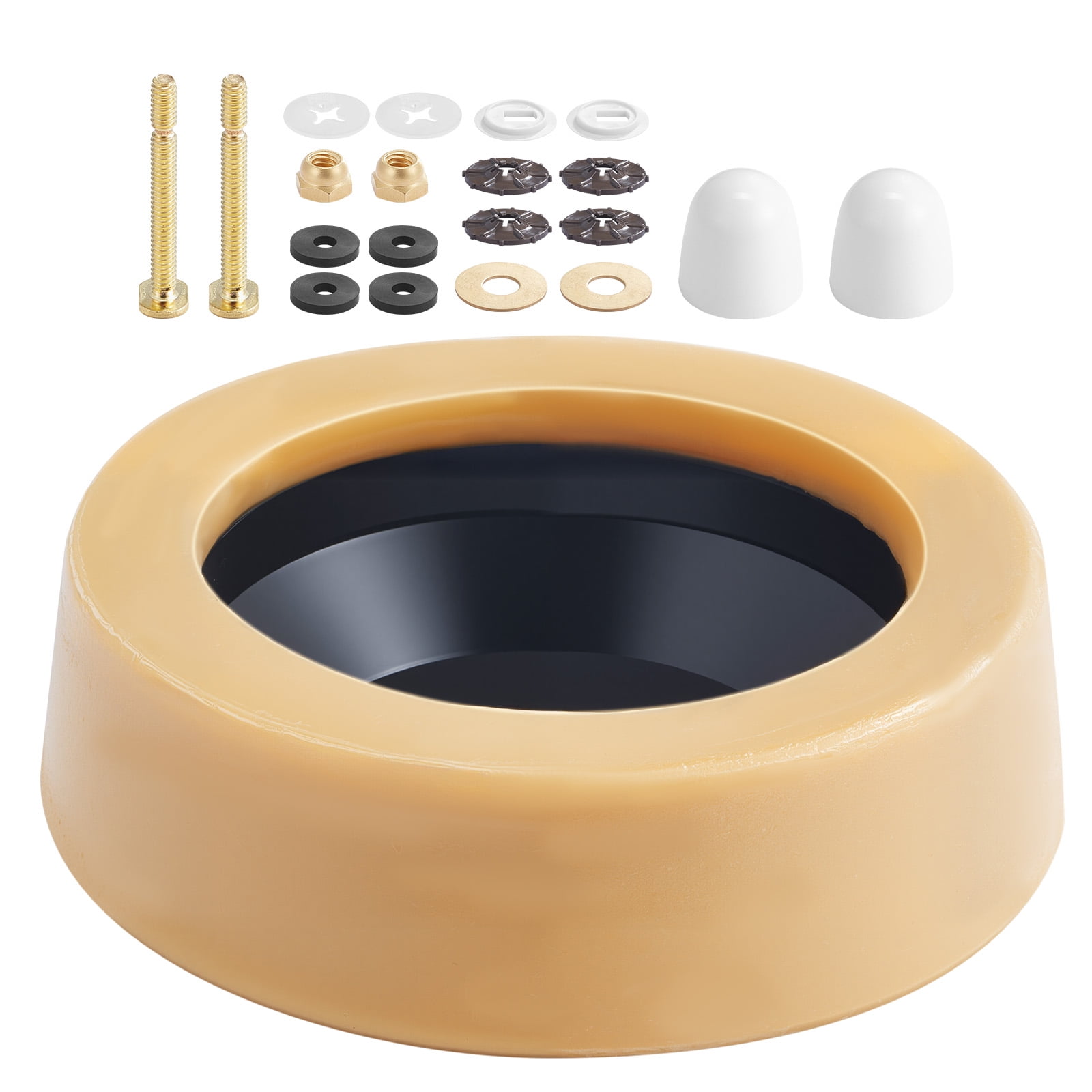 VEVOR Toilet Wax Ring Kit, 1.6-Inch Extra Thick Wax Ring for Toilet ...