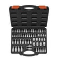 thumbnail image 1 of VEVOR Torx Bit Socket and External Torx Socket Set, 60-Piece T6-T70, TT6-TT70, TP8-TP60, E4-E24, S2 Alloy Steel and Cr-V Steel, 1/4 in, 3/8 in, and 1/2 in Drives, with Enhanced Storage Case, Hand Use, 1 of 9