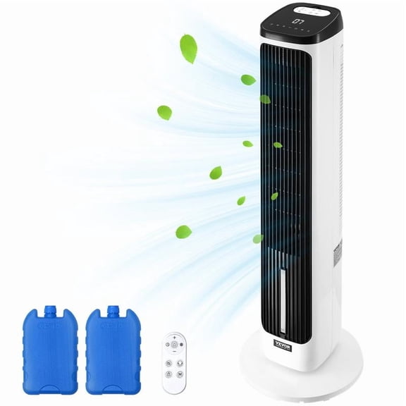VEVOR Tower Fan, 23.3ft/s Velocity Quiet Floor Fan, 70 Oscillating Cooler Fans for Indoors with 9 Speeds, 4 Modes