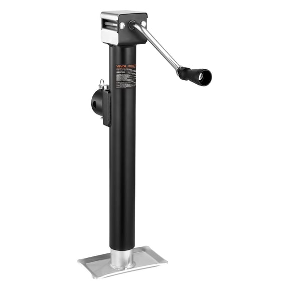 VEVOR Trailer Jack, 5000 lbs Dynamic Load Capacity, Weld-on Pipe-Mount Swivel Trailer Jack with Ergonomic Handle, 15-inch Vertical Travel, Suitable fo