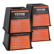 VEVOR Trailer Jack Block, 6000 lbs Capacity per RV Leveling Block, High-quality Polypropylene RV Camper Stabilizer Blocks, RV Travel Accessories Use for Any Tongue Jack, Post, Foot,5th Wheels,4-Pack