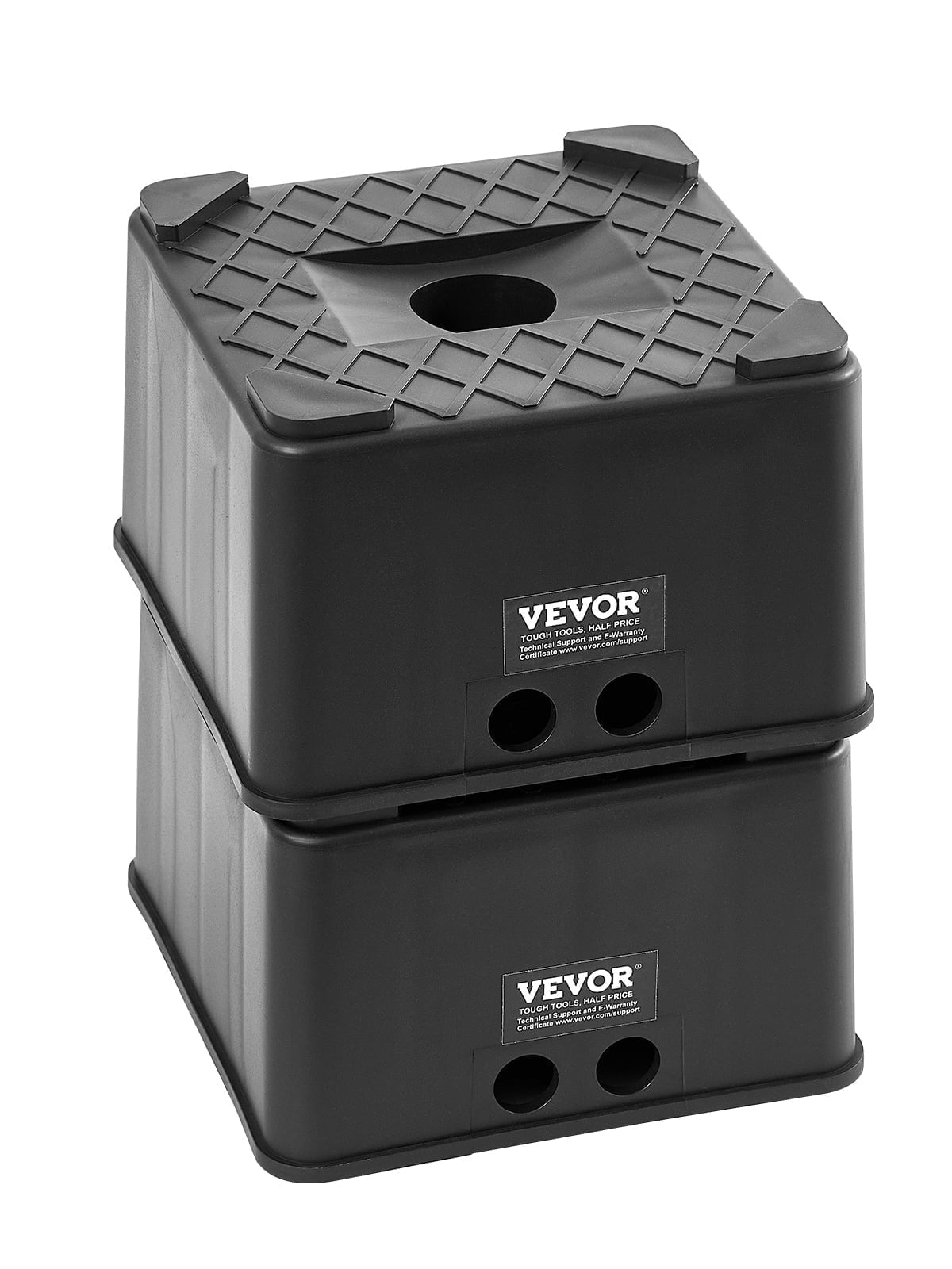 VEVOR Trailer Jack Blocks, 6" High Heavy Duty RV Leveling Blocks, Each with 6000 lbs Capacity, as RV Jack Stand, Stool, Camper Accessories, for Travel Trailers, 5th Wheels Class A/C Motorhomes