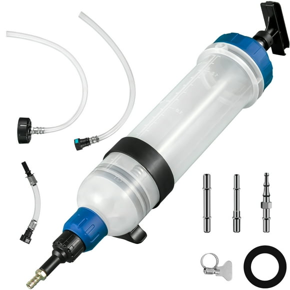 VEVOR Transmission Fluid Pump Manual ATF Refill System Dispenser, Oil and Liquid Extractors 1.5 Liter Large Capacity, Automatic Transmission Fluid Pump Tool Set with ATF Filler Adapters