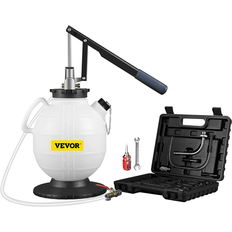 VEVOR Transmission Fluid Pump Manual ATF Refill System Dispenser, Oil and  Liquid Fluid Extractors 7.5 Liter Large Capacity Automatic Transmission  Fluid Pump Tool Set with 15 Pieces ATF Filler Adapters 