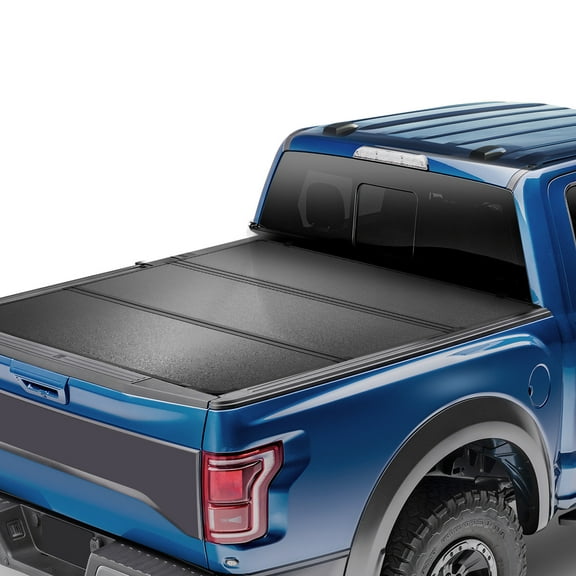 VEVOR Tri-Fold Truck Bed Tonneau Cover,Compatible with 2015-2024 Ford F-150, Lightning, Styleside 5.5' (65.4") Bed,Fit 5.6' x 5.4'/5.5' x 5.4' (67.1" x 65.2"/65.4" x 65.2") Inside Bed,400lbs,Black