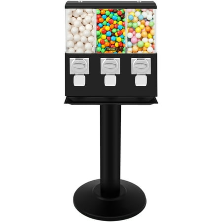 VEVOR 3 Candy Vending Machine, 19.80 x 16 x 43 Inches, Black