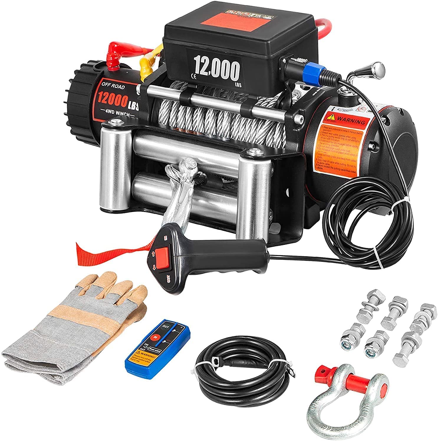 Warn 13917 Winch Cover For 9.5ti and XD9000i Winches Mounted on Trans4mer