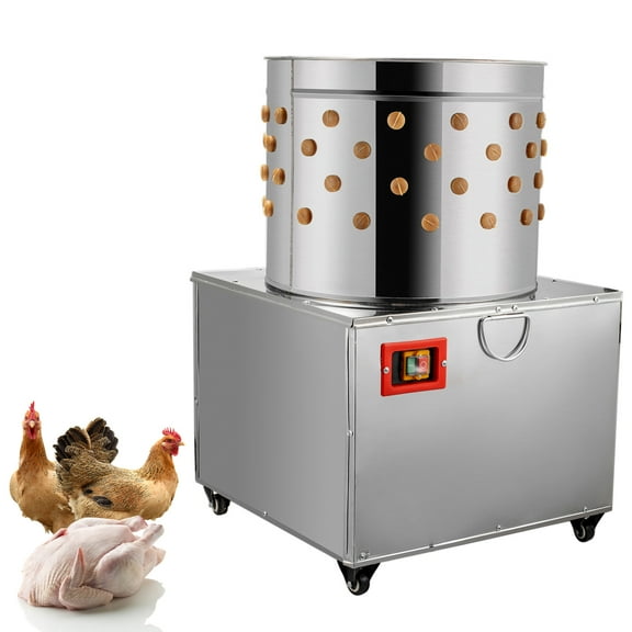VEVOR Turkey Chicken Plucker Plucking Machine Poultry De-Feather 50cm Stainless Steel