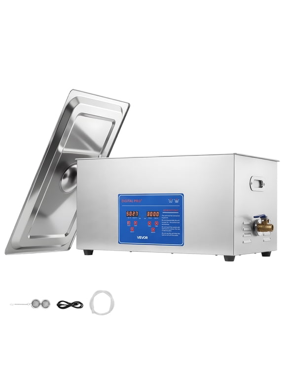 Ultrasonic Cleaner 22L-Class Capacity Ultrasonic Parts Cleaner 40kHz, Digital Time and Temp Control, Stainless Steel Ultra Sonic Cleaning Machine with Cleaning Baskets, for Auto Parts, Glasses