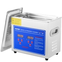 VEVOR Ultrasonic Cleaner with Digital Timer & Heater  Professional Ultra Sonic Jewelry Cleaner  Stainless Steel Heated Cleaning Machine for Glasses Watch Rings Small Parts Circuit Board (