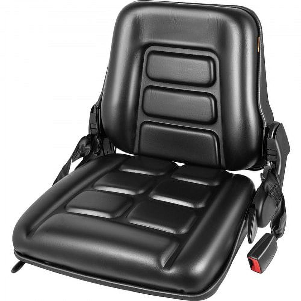 VEVOR Universal Tractor Seat, High Back, Folding Forklift Seat w